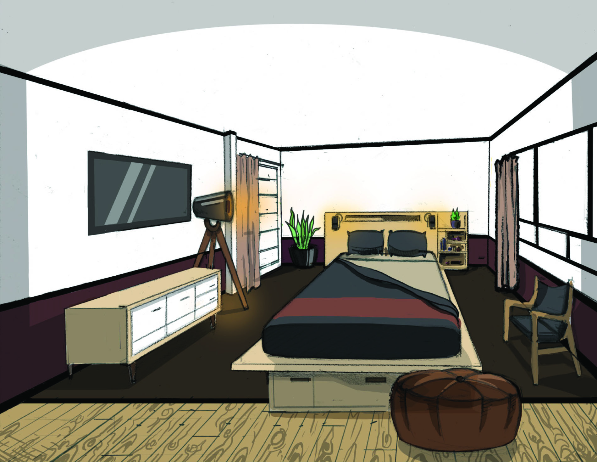 Starwood Hotels Concept Art portfolio