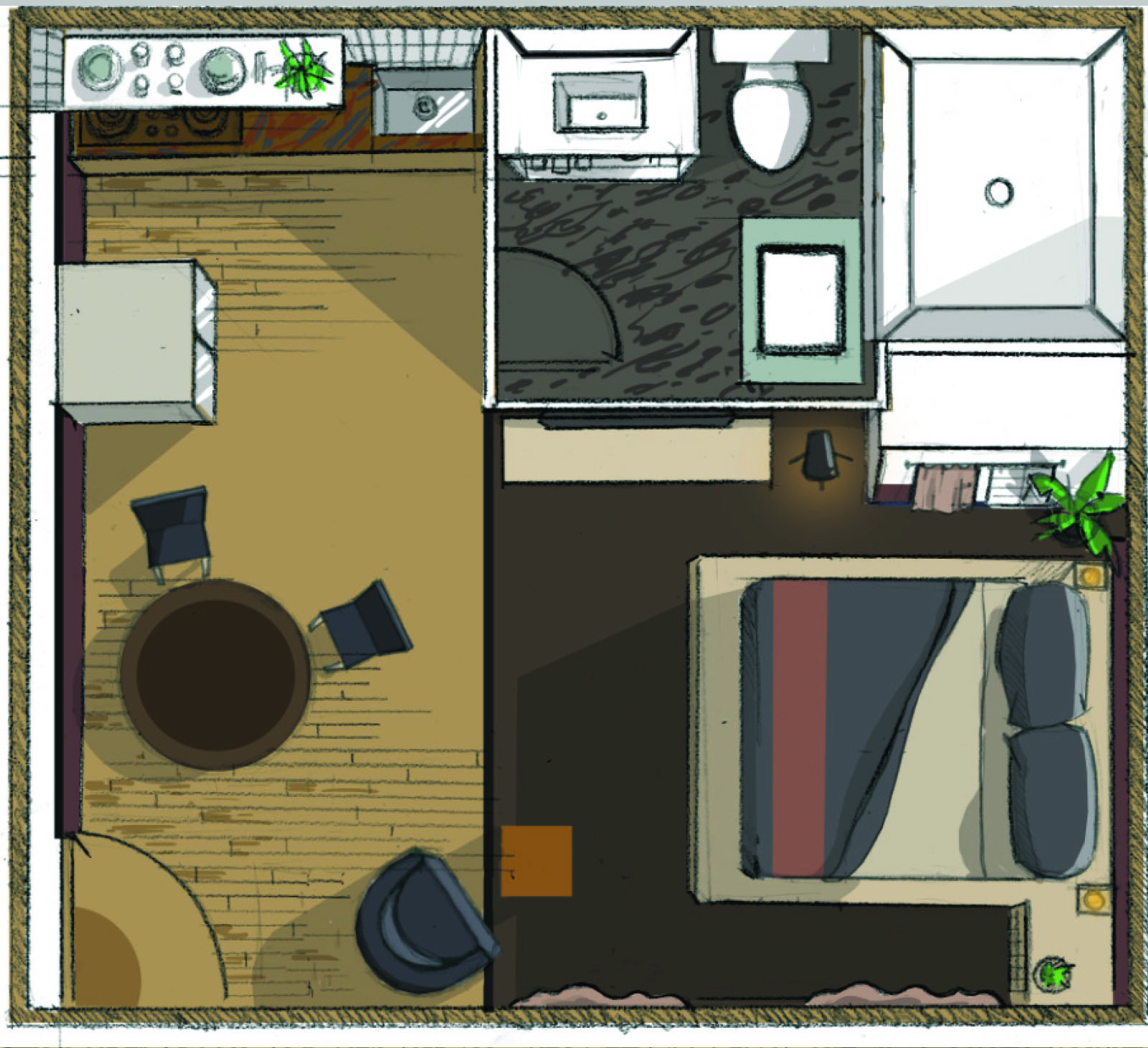 Starwood Hotels Concept Art portfolio